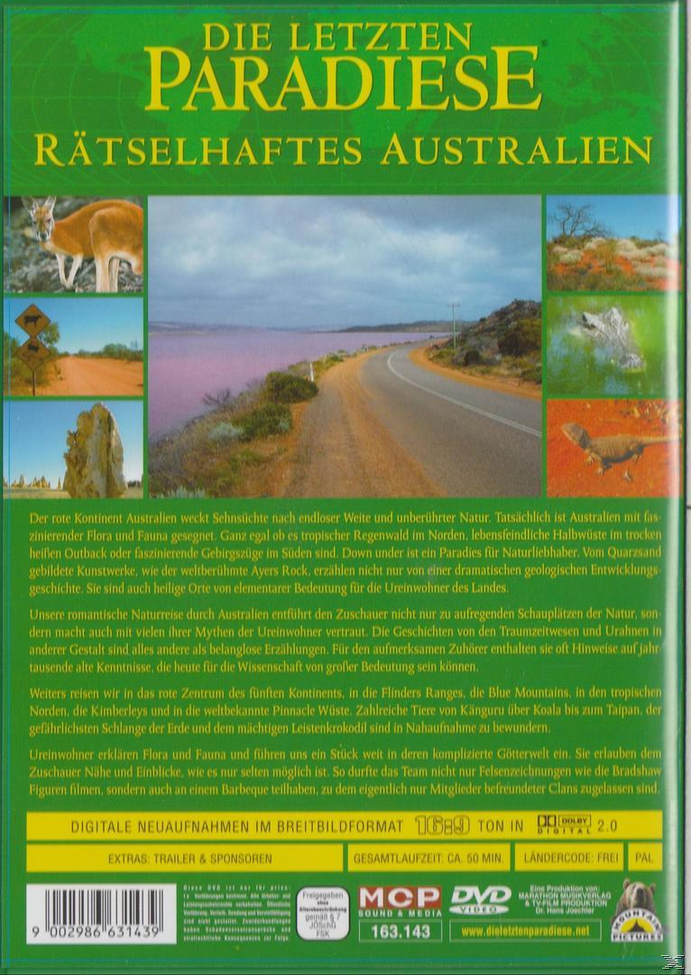 AUSTRALIEN DVD RÄTSELHAFTES