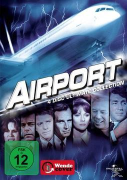 DVD-Cover für den Film 'Airport'. Das Cover enthält mehrere Schauspieler und den Filmtitel.