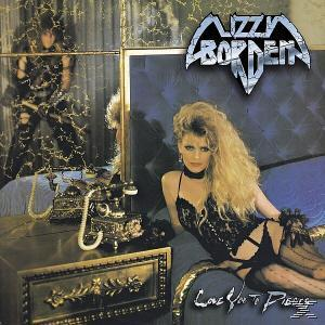 Albumcover mit einer Frau in Dessous und einem Spiegelbild mit einem Mann in Leder.