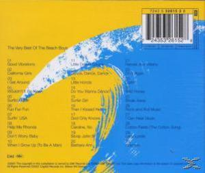 Albumcover von The Very Best Of The Beach Boys. Gelb-blauer Hintergrund mit einer Welle.