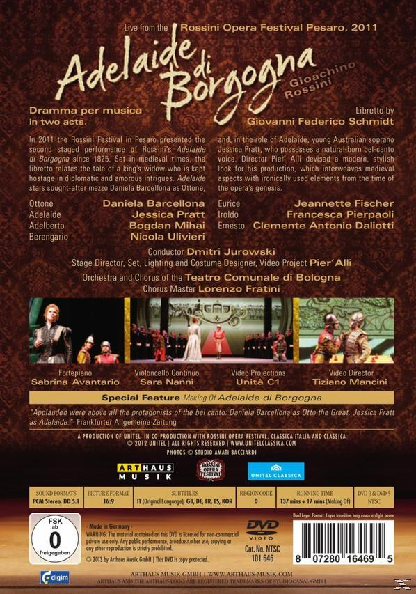 Chorus Of The Theatro Comunale Di Bologna, Orchestra Of The Theatro Comunale Di Bologna - Rossini: Adelaide Di Borgogna  - (DVD)