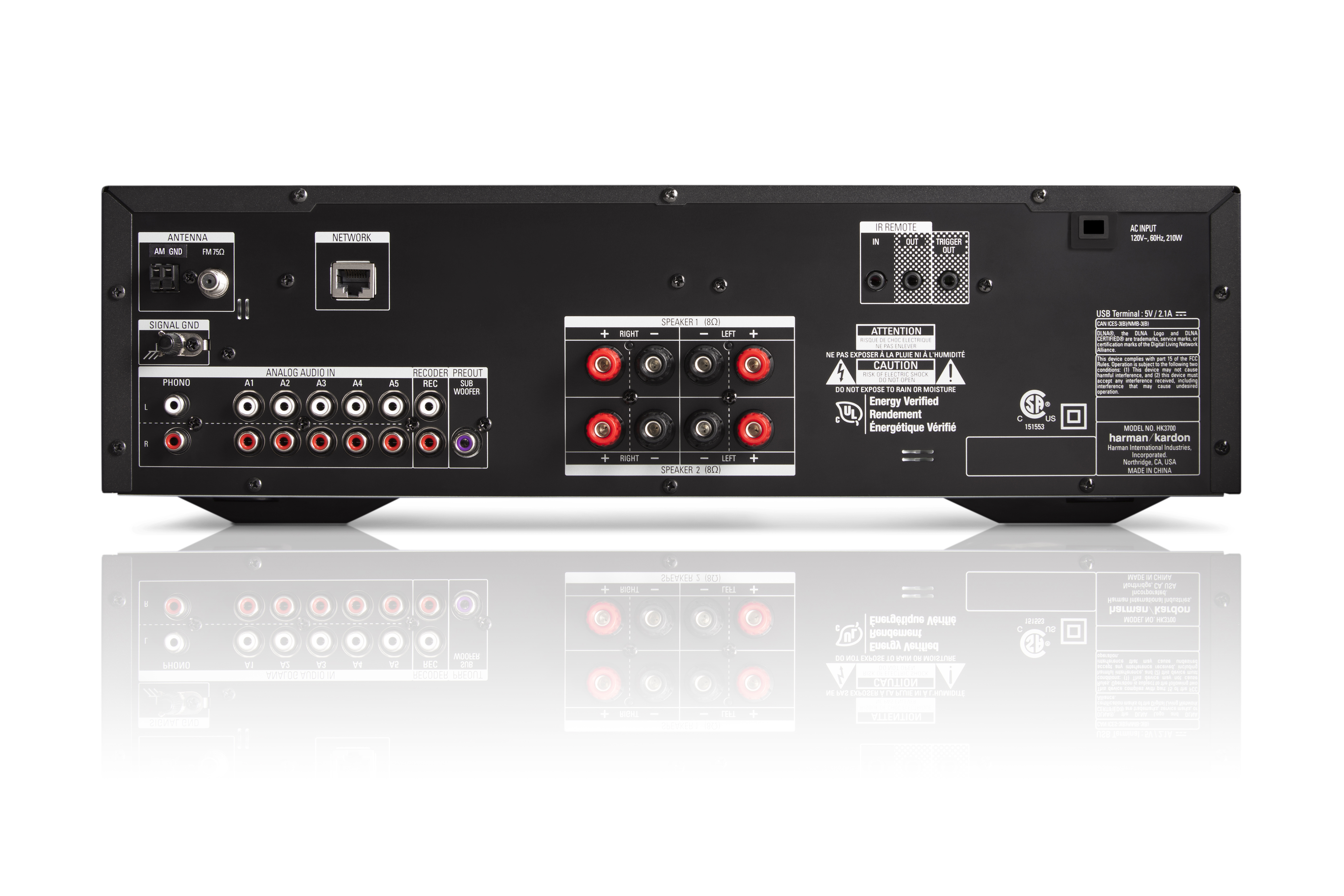 HARMAN KARDON HK 3700 Stereo-Receiver (2 Kanäle, 85 Watt pro Kanal, Schwarz)