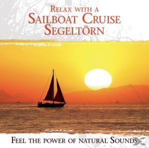 Albumcover: Segelboot auf dem Wasser, Sonnenuntergang, Titel 'Sailboat Cruise'.