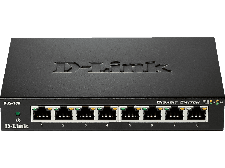 D-LINK DGS-108/E Gigabit Ethernet Schakelaar