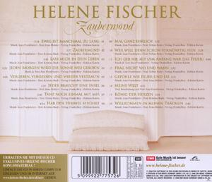 Rückseite eines CD-Albums, mit Titelliste und Credits, helle Beigetöne.
