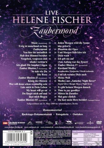 DVD-Cover, lila Hintergrund, Titelliste, Text in Weiß, Pink und Lila.