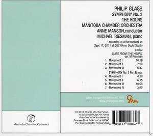 Manitoba Chamber Orchestra, Michael Riesman - Sinfonie 3 / The Hours  - (CD)
