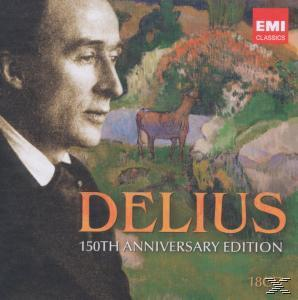 Albumcover mit einem Porträt eines Mannes vor einem Gemälde einer Landschaft.
