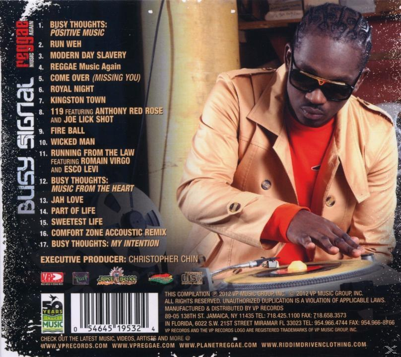 Music Signal Busy (CD) Reggae - - Again