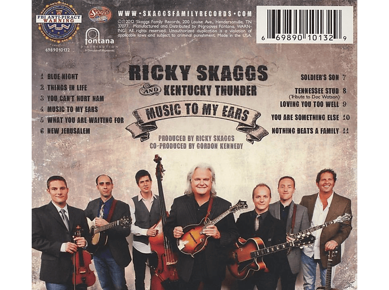 Thumbnail - Ricky Skaggs - Music To My Ears (CD)