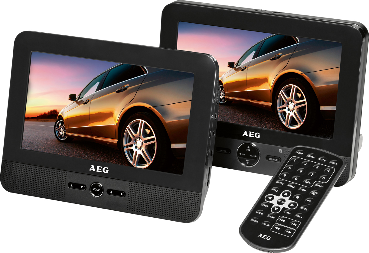 AEG DVD 4551  Tragbarer DVD Player, Schwarz