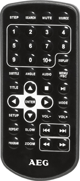 AEG DVD 4551  Tragbarer DVD Player, Schwarz