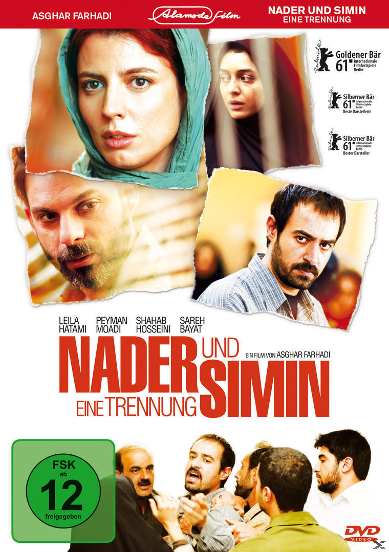 Nader und Simin, ein Filmplakat zur Trennung. Mit Schauspielern und Titel.