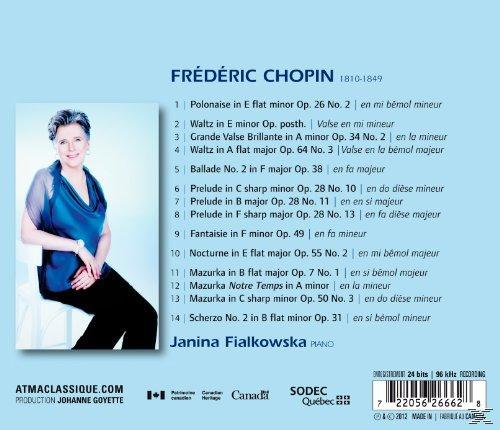Janina Fialkowska - Chopin Recital 2  - (CD)