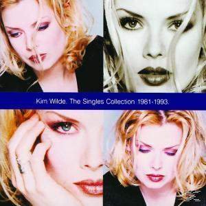 Albumcover: Vier Fotos von Frau, Kim Wilde. Titel: The Singles Collection 1981-1993.