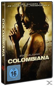 DVD-Cover, Zoe Saldana hält eine Pistole,