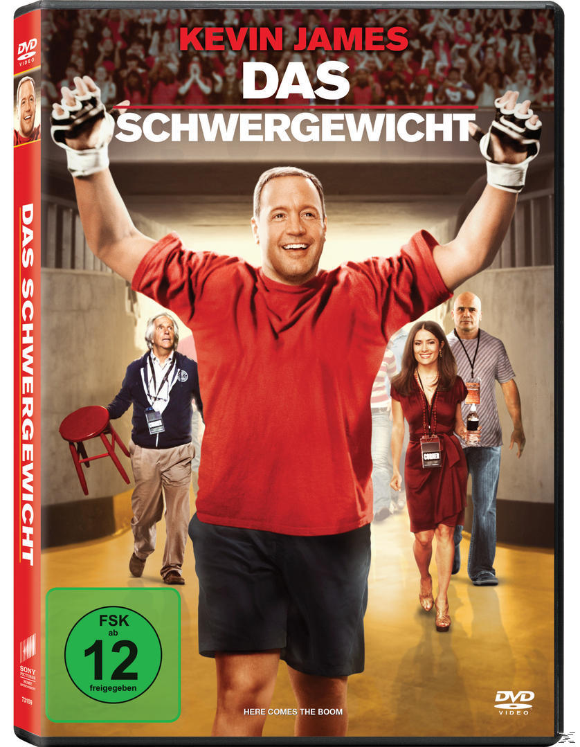 DVD-Cover. Kevin James mit erhobenen Armen. Text: Here Comes the Boom.