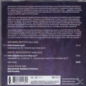 James Ehnes, Bournemouth Symphony Orchestra - Britten & Shostakovich  - (CD)