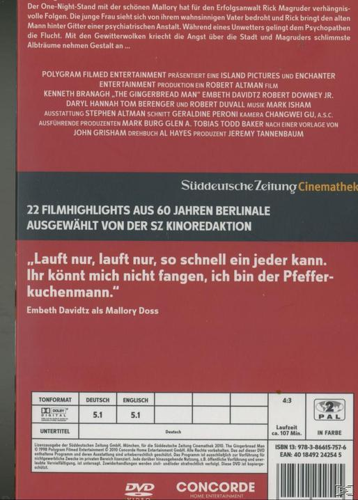 Rückseite einer DVD-Hülle mit Text und Credits. Unten ein Zitat auf Deutsch.