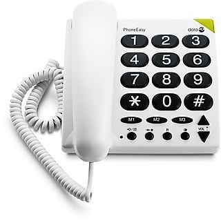 DORO PhoneEasy 311c - Telefono fisso (Bianco)