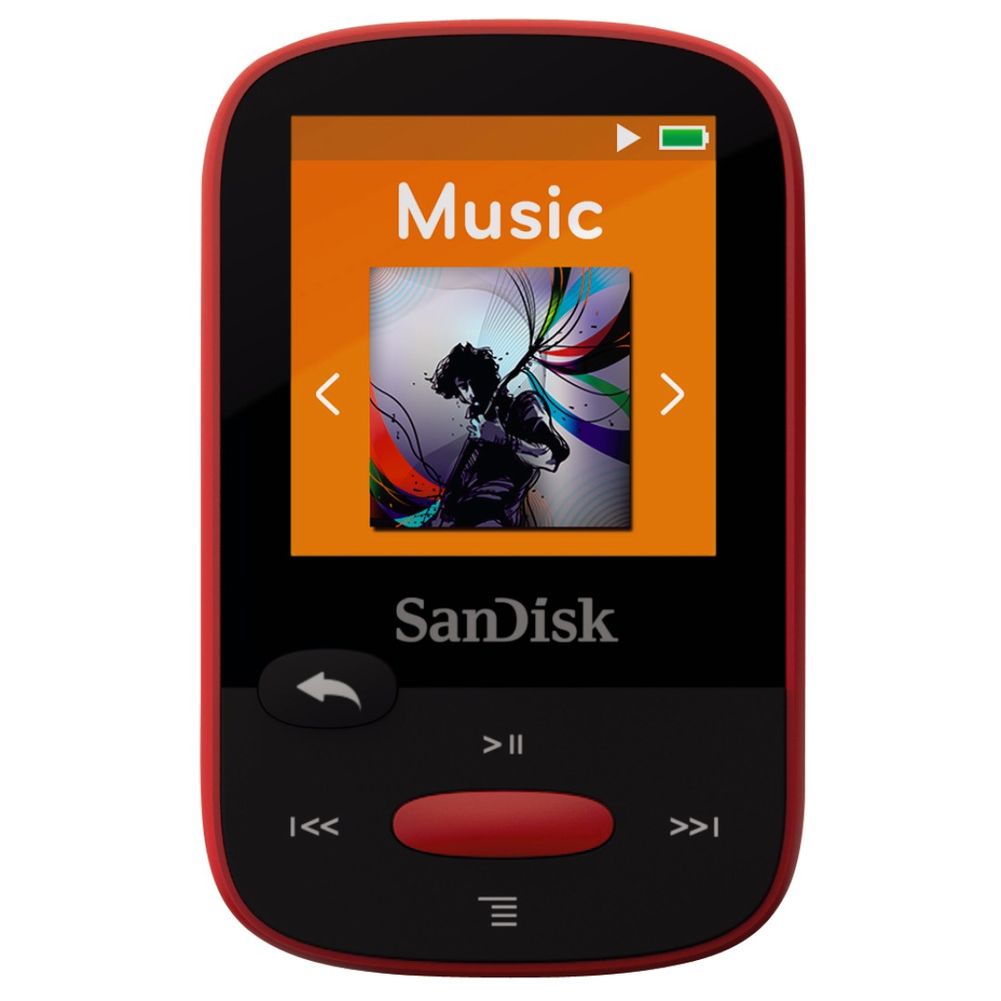 SANDISK SanDisk Clip Sport Mp3-Player (4 GB, Rot)