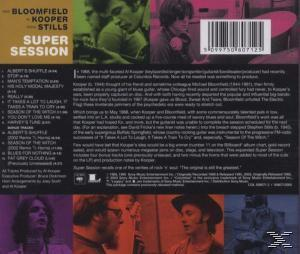 CD-Cover mit Bandmitgliedern. Text enthält den Titel "Super Session".