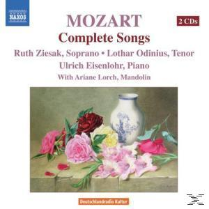 CD-Cover: Mozart Complete Songs. Artwork: Blumen und eine Vase.