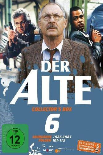 DVD-Cover für 'Der Alte' mit drei Männern mit Waffen auf dem Cover.