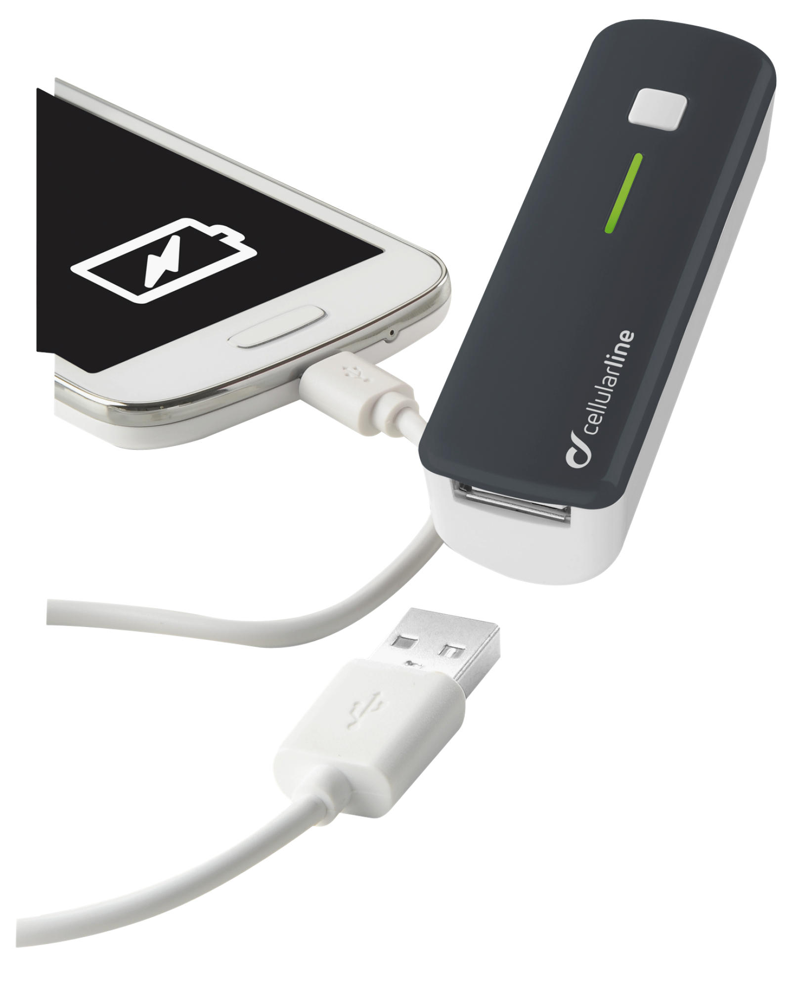 CELLULAR LINE Smart 2200 mAh Siyah Taşınabilir Şarj Ünitesi