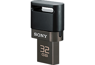 Sony Micro Vault Duo USM32SA1 - Unidad flash USB - 32 GB - USB 2.0 - negro
