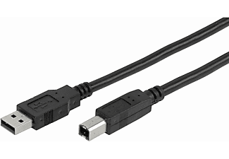 VIVANCO 45206 USB 2.0 Druckerkabel/ Scannerkabel, 1,8m