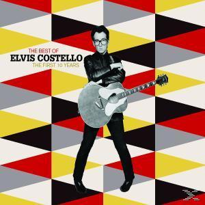 Albumcover mit einem Mann mit Brille, der eine Gitarre hält. Geometrischer Hintergrund.