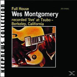 Album borító. Wes Montgomery gitározik. Cím: Full House. 'Élőben' felvéve. Fekete-fehér dizájn.