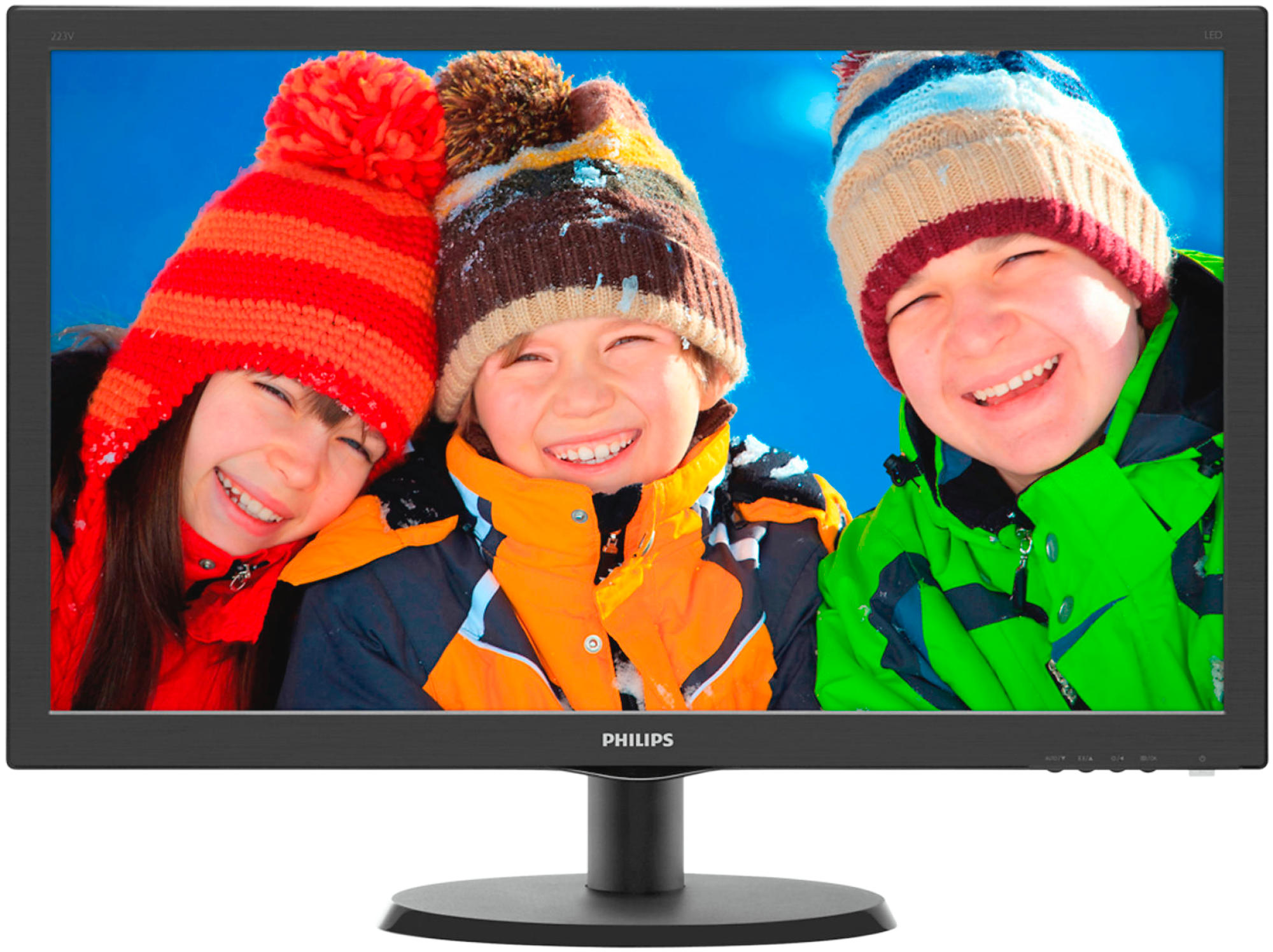 PHILIPS 223V5LHSB/00 21,5 Zoll  Full-HD  Monitor  5 ms Reaktionszeit  