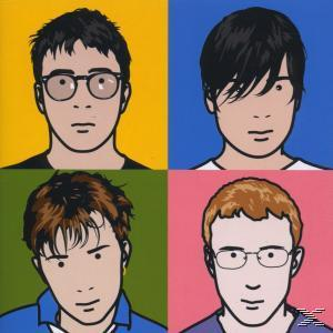 Albumcover: Vier Cartoon-Gesichter von Männern in verschiedenen Stilen.
