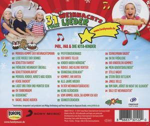 Phil, Ina, Die Kita-Kinder - 31 Tolle Weihnachtslieder  - (CD)