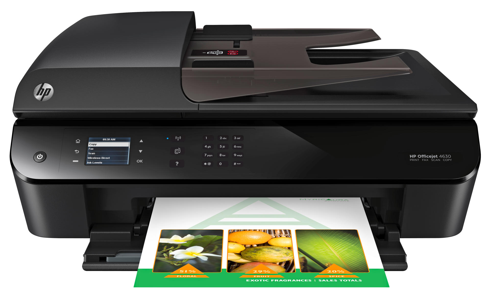 Impresora Multifunción- HP Officejet 4630 WiFi, USB e impresión móvil