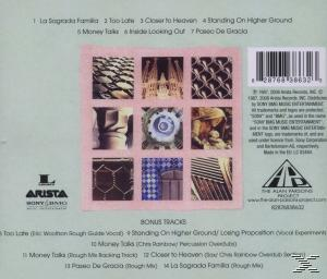 CD-Cover mit Quadraten mit Bildern und Text. Enthält einen Barcode und das Arista-Logo.
