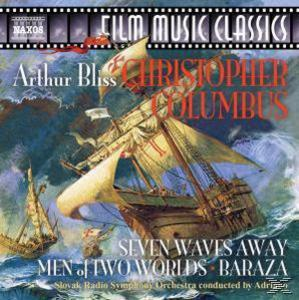 Albumcover zeigt ein Schiff auf dem Wasser segeln. Text enthält 'Christopher Columbus' und 'Seven Waves Away'.