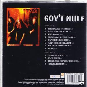 CD-Rückseite mit Bandbild und Titelliste von Gov't Mule.
