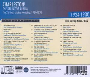 CD-Rückseite: Text mit Liedern von 1924-1930, Retro-Design mit Compact Disc-Logo.