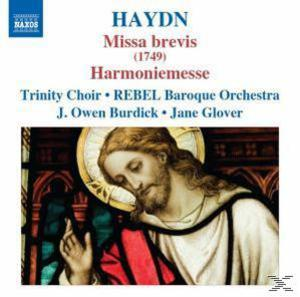 CD-Cover: Haydns 'Missa brevis' mit einem Glasfenster Jesus.