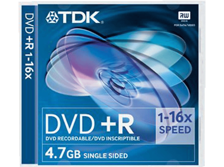 TDK Pack 5 DVD+R 4,7 GB 16X