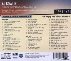 Al Bowlly - Love is the Sweetest Thing  - (CD)