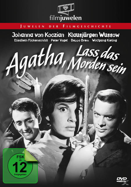 DVD-Cover mit drei Personen. Text auf Deutsch. Schwarz und Weiß.