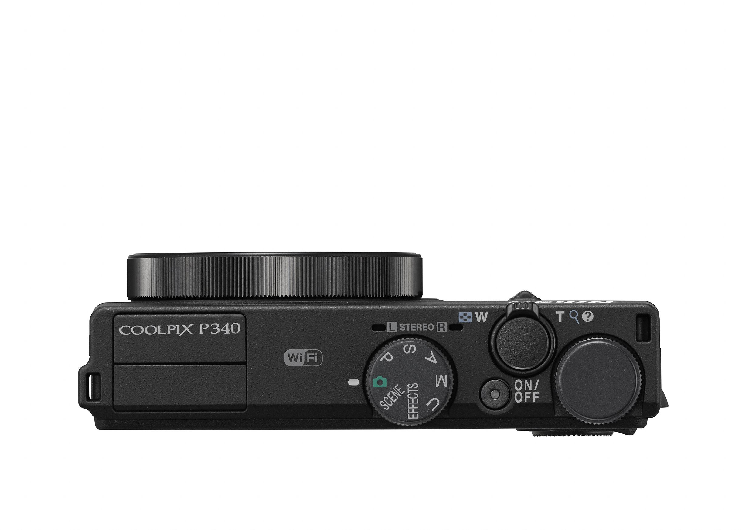 NIKON Coolpix P 340 schwarz Kompaktkamera Schwarz, 5x opt. Zoom, TFT-LCD, WLAN