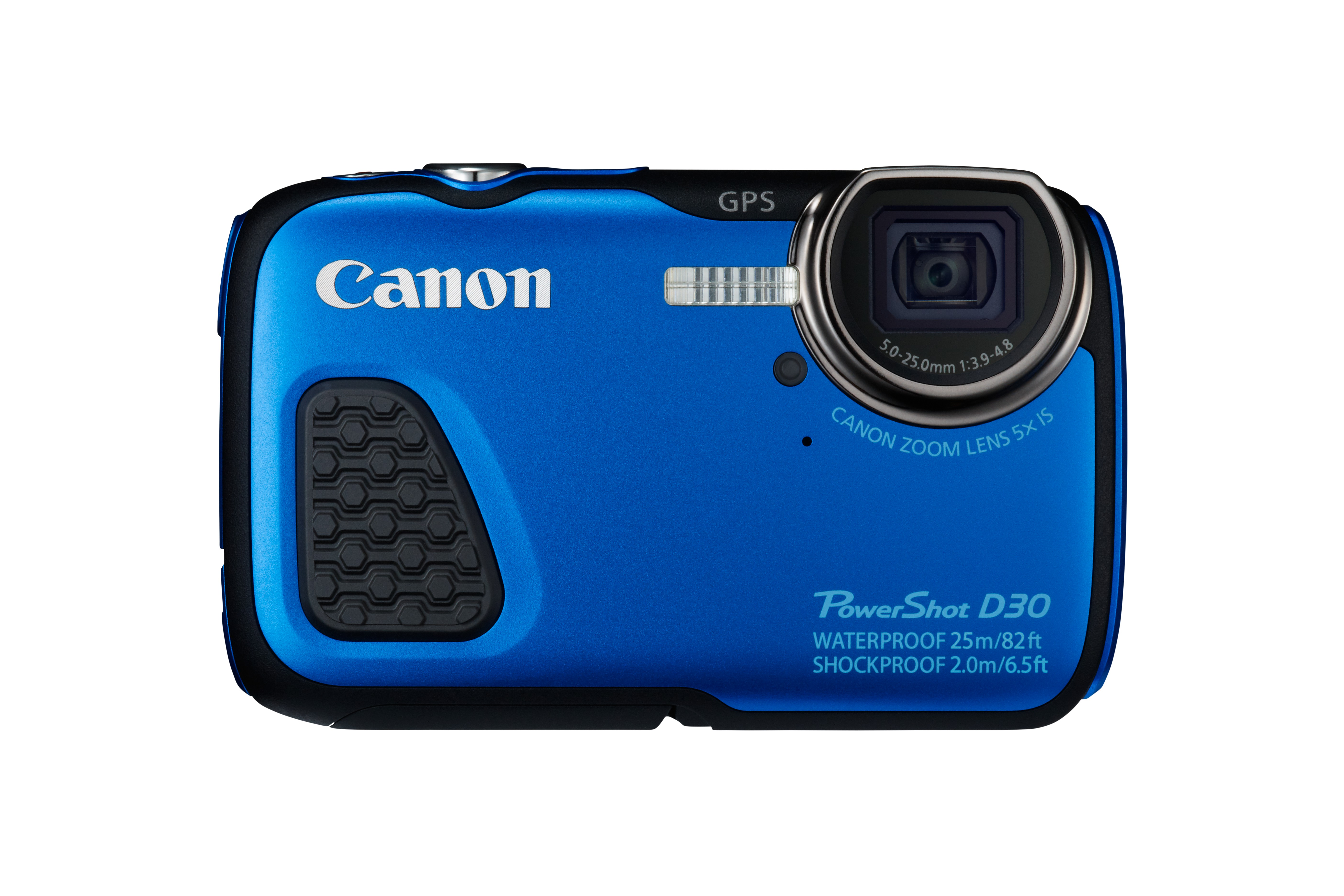 CANON PowerShot D30 Digitalkamera Blau, 5x opt. Zoom, PureColor-LCD-II (TFT)
