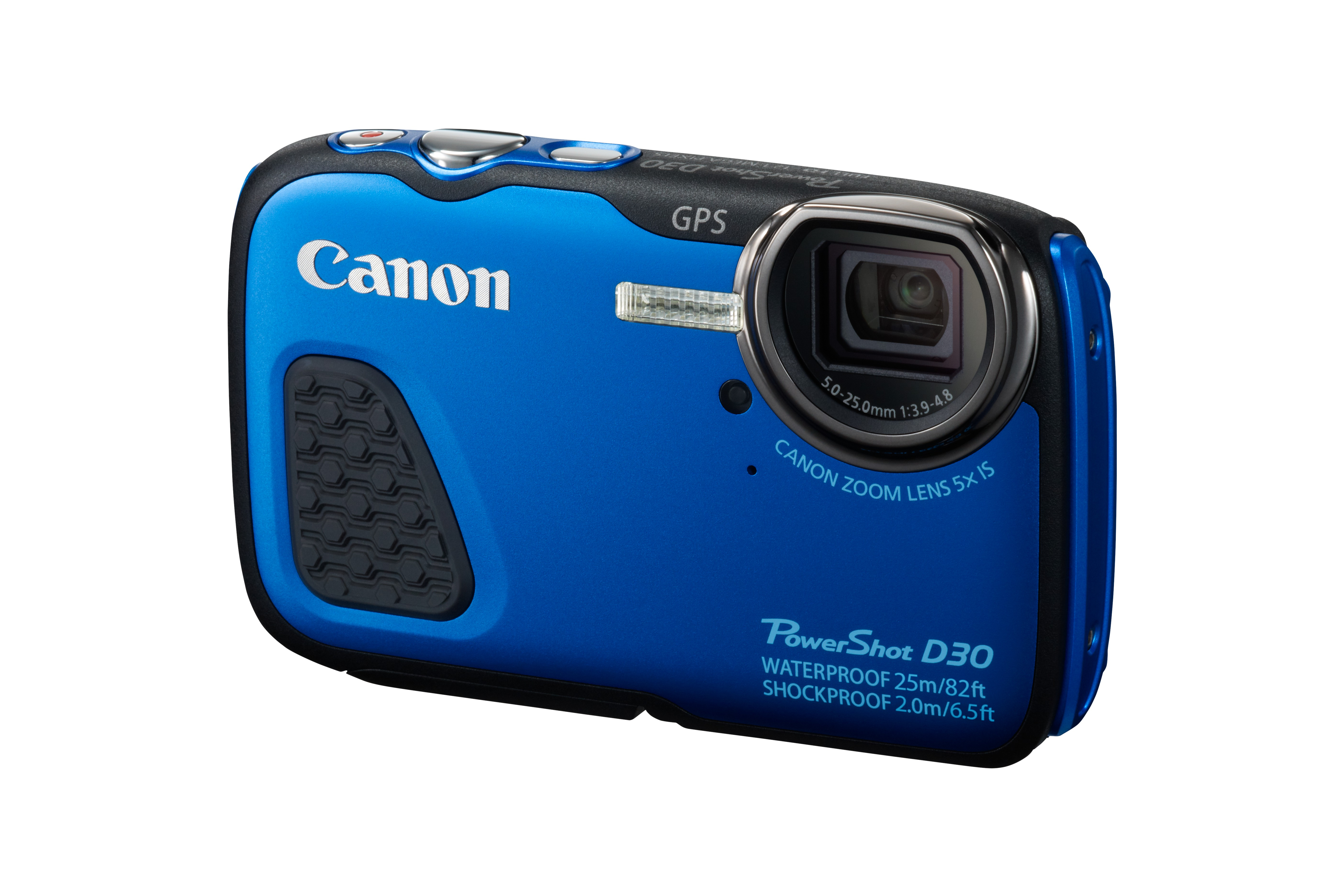 CANON PowerShot D30 Digitalkamera Blau, 5x opt. Zoom, PureColor-LCD-II (TFT)