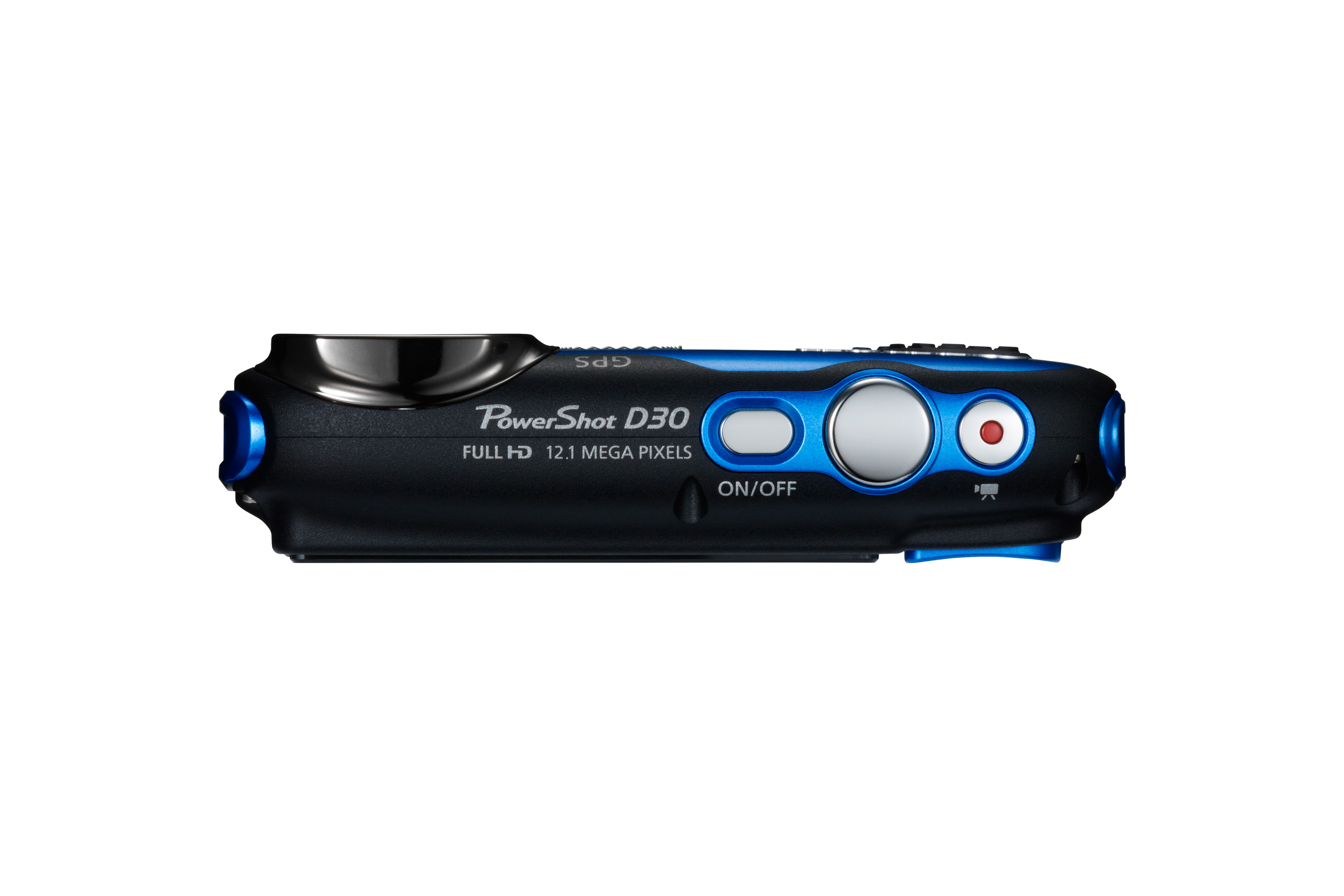 CANON PowerShot D30 Digitalkamera Blau, 5x opt. Zoom, PureColor-LCD-II (TFT)