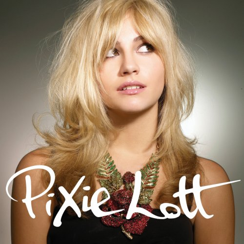Pixie Lott album borító, az énekesnő felfelé néz, nyakláncot visel.